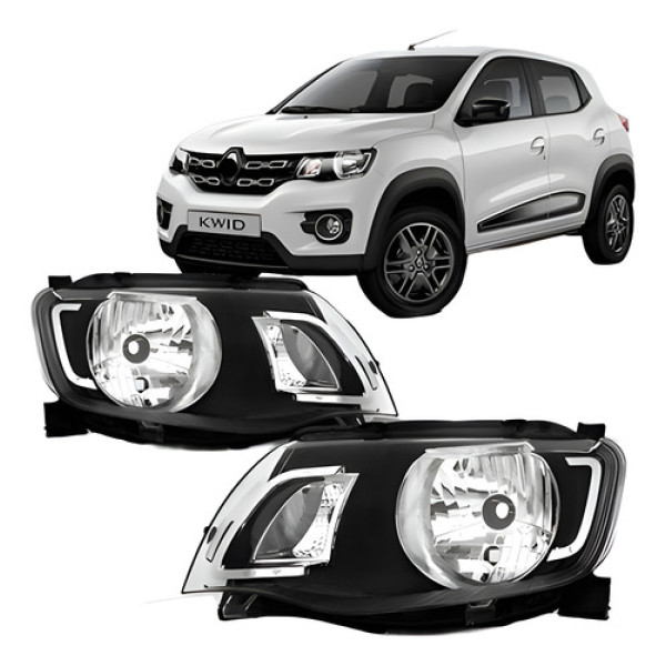 Par Farol Manual Kwid 2017 A 2022 Black