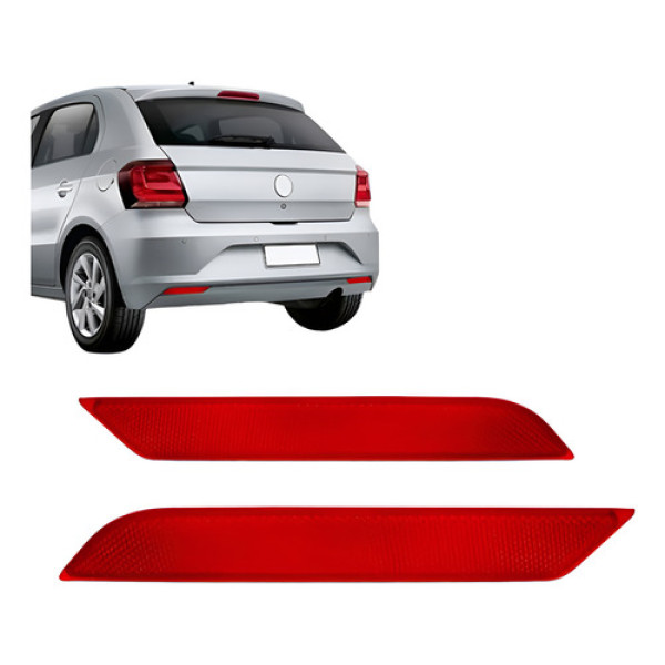 Par Refletor Parachoque Gol G7 2018 2019 2020