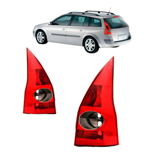 Par Lanterna Traseira Megane Grand Tour 2006 A 2009