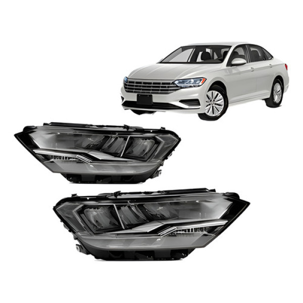Par Farol Eletrico Jetta Sedan 2019 A 2022  Tyc  Motor E Led