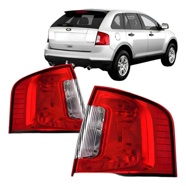 Par Lanterna Traseira Para Ford Edge 2011 2012 2013 A 2015 Ambos Lados