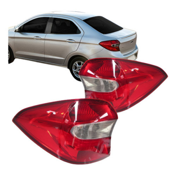 Par Lanterna Ford Ka 2015 2016 Sedan Bicolor