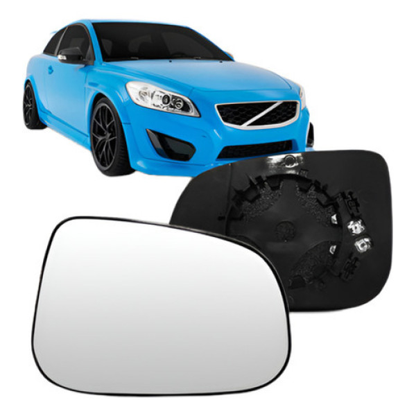 Par Lente Retrovisor Para Volvo C30 2007 A 2014 Asférica