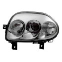 Farol Elétrico Clio 1999 A 2002 Foco Duplo Cromado Sem Moto
