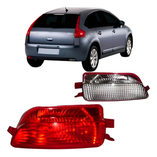 Lanterna Parachoque Traseiro C4 Hatch 2007 A 2013