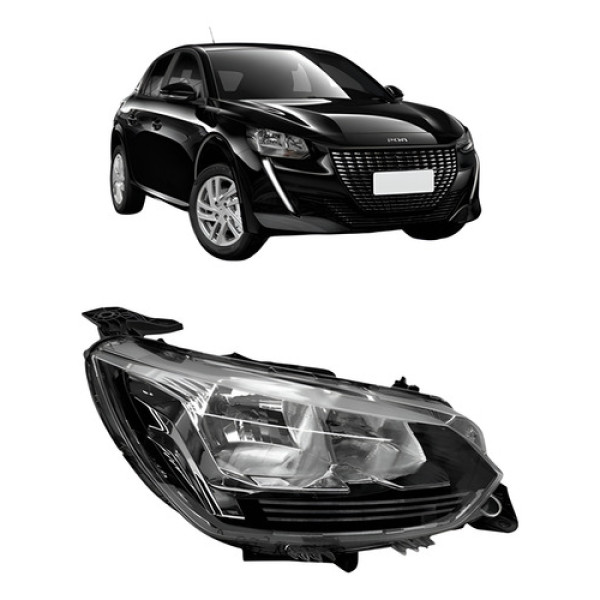 Farol Para Peugeot 208 Active 2020 2021 2022 2023