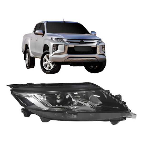 Farol L200 Triton 2020 2021 2022 Eletrico Com Motor