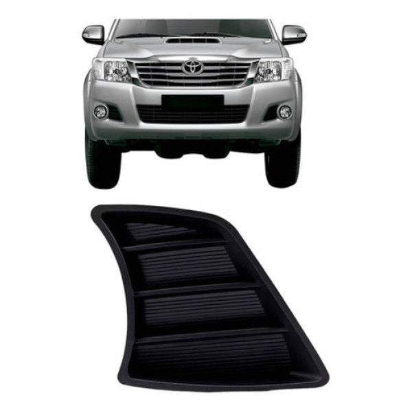 Moldura Parachoque Dianteiro Hilux 2012 2013 2014.