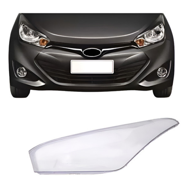 Lente Farol Hyundai Hb20 2013 2014 15 16 17 18 2019 Esquerdo Esquerdo/motorista