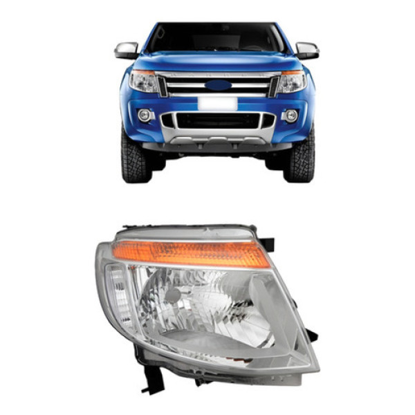 Farol Ranger 2013 2014 2015 2016 Pisca Ambar Cromado