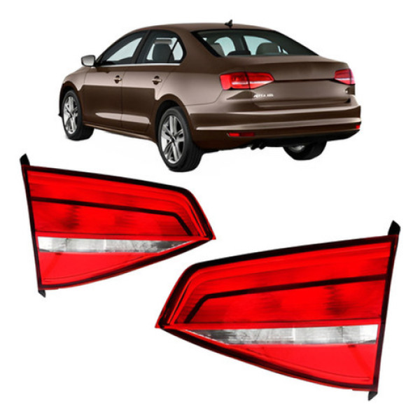 Par Lanterna Traseira Mala Jetta 2015 A 2018