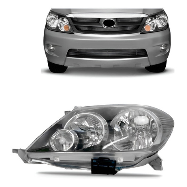 Farol Farolete Hilux Sw4 2004 A 2008 Cromomix Promoção