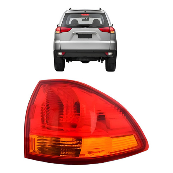 Lanterna Traseira Pajero Dakar 2009 A 2013 Ambar Canto