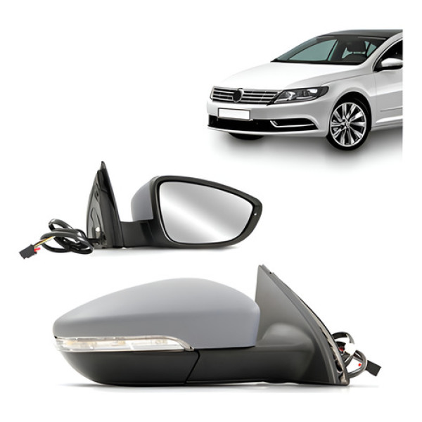 Par Retrovisor Passat Confortline 2011 A 2015 Elétrico Pisc