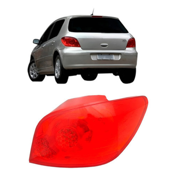 Lanterna Traseira Para Peugeot 307 2007 08 09 10 11 12 Hatch