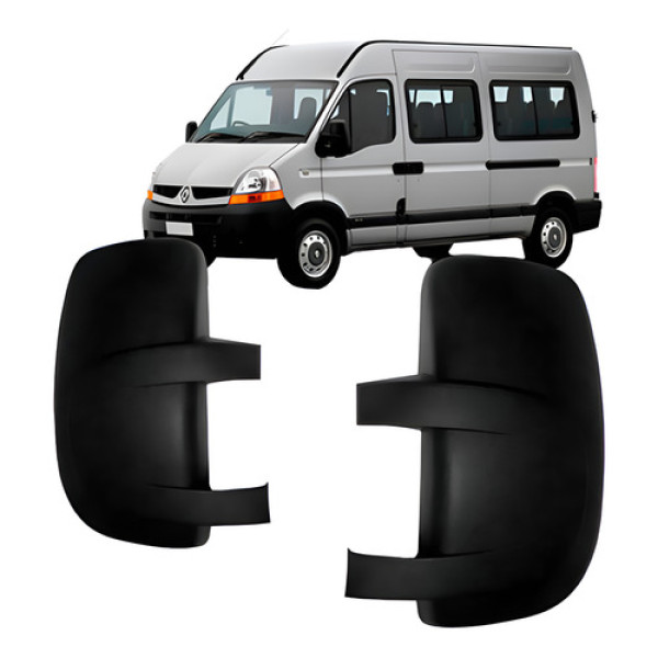 Par Capa Para Retrovisor Master 2003 2004 2005 A 2012 Preto Preto