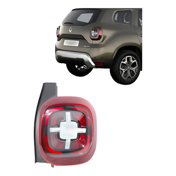 Lanterna Traseira Duster 2021 2022 2023 2024 Com Led Tyc Dir