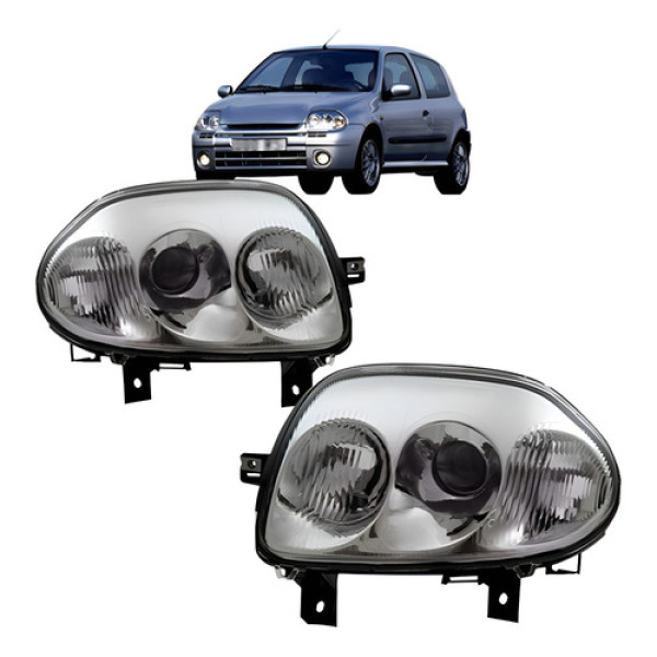Farol Farolete Clio 1998 1999 2000 2001 Foco Duplo Promoção