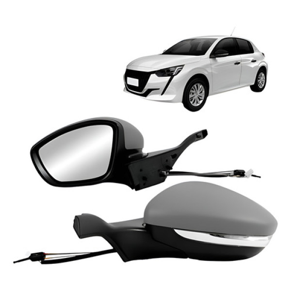 Retrovisor Com Controle Peugeot 208 2013 A 2020