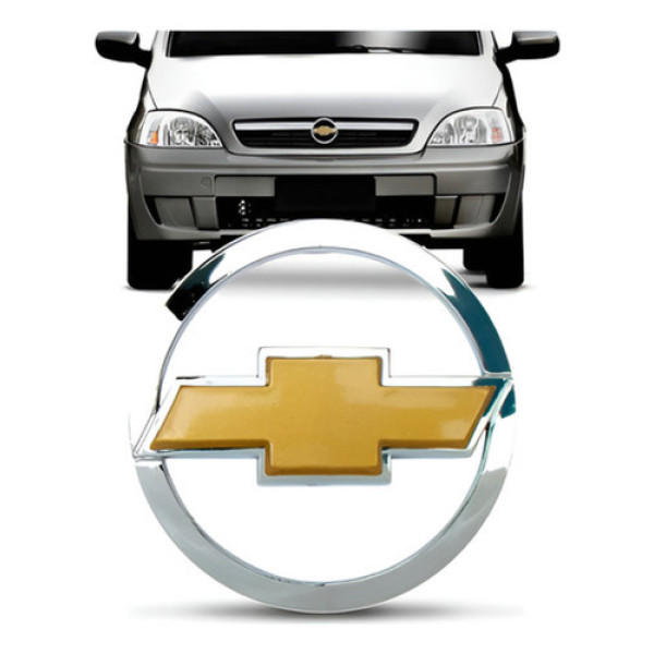 Emblema Grade Radiador Corsa 02 A 10 Montana 02 A 15 Dourado