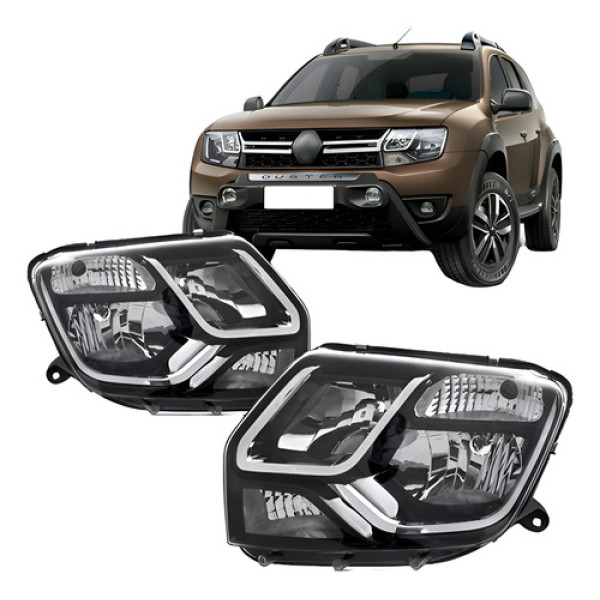 Par Farol Duster 2015 A 2016 Manual S/ Cúpula