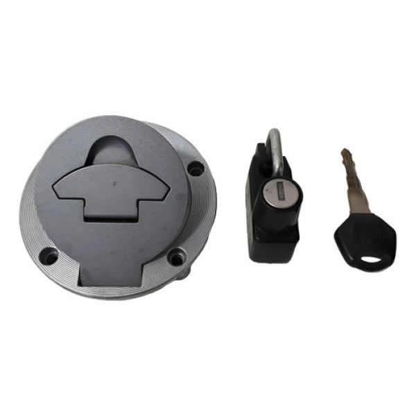 Tampa Tanque Trava Capacete Xtz 250 Lander 20/23 Orig 61634 Prateado