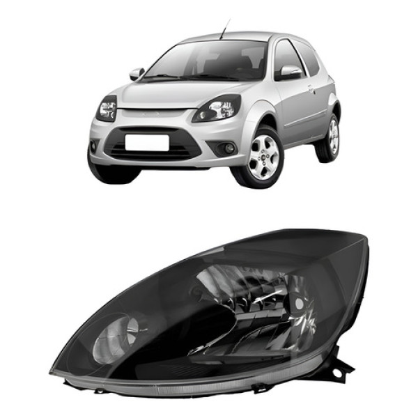 Farol Ka 2008 2009 2010 2011 2012 Manual Mascara Negra