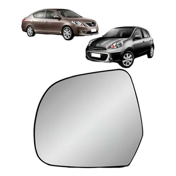 Lente Retrovisor March 2011 12 2013 E Versa 2011 2012 A 2019