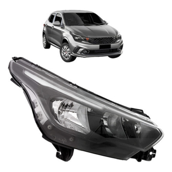 Farol Dianteiro Argo 2017 18 19 2020 2021 2022 2023 Sem Led