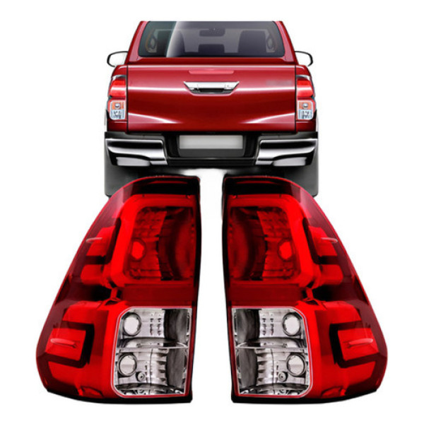 Par Lanterna Traseira Para Toyota Hilux Srv 2016 A 2017