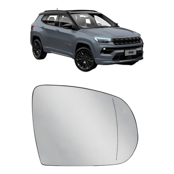 Lente Retrovisor Conjunto Compass 2017 A 2021