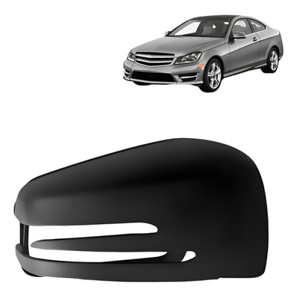 Capa Retrovisor Mercedes C180 / C200 2008 A 2014 Com Furo