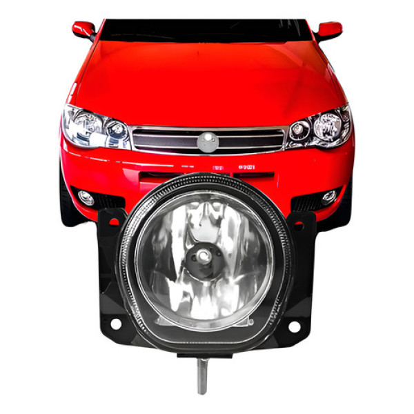 Farol Milha Auxiliar Palio 2001/2011 Com Ferradura Lâmpada