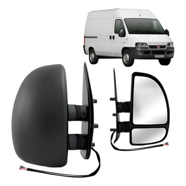 Par Retrovisor Ducato 2003 A 2011 Eletrico Termico Direito + Esquerdo
