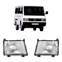 Farol Mercedes Mb 180 1991 1992 1993 1994 1995 Cromado