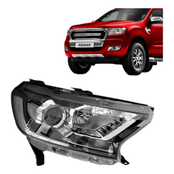 Farol Ranger 2016 A 2018 Elétrico C/motor E Projetor Cromad