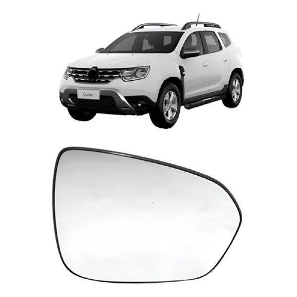 Lente Retrovisor Duster 2021 2022 23 C/ Aquecedor Ponto Cego