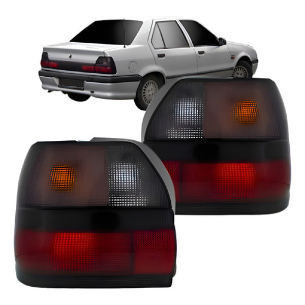 Par Lanterna Traseira Renault R19 Sedan 93 94 95 96 97 98. Ambos Lados Vermelho