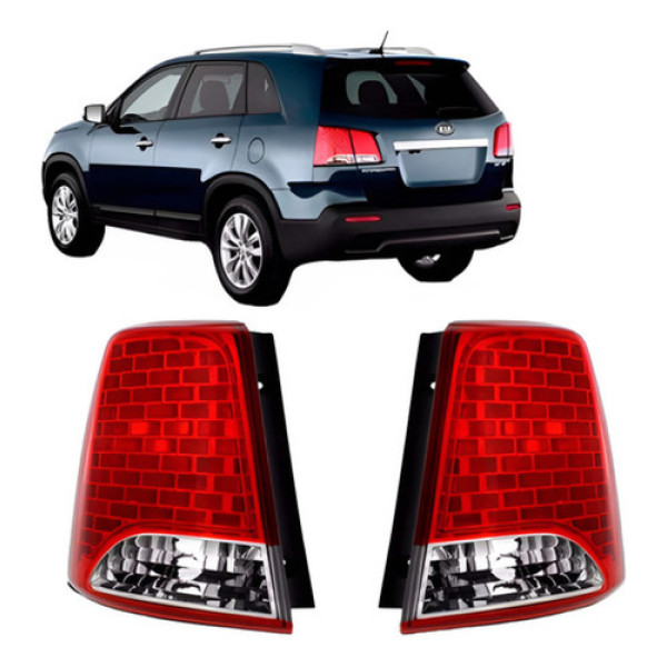 Par Lanterna Traseira Sorento 2010 2011 2012 Sem Led Oferta