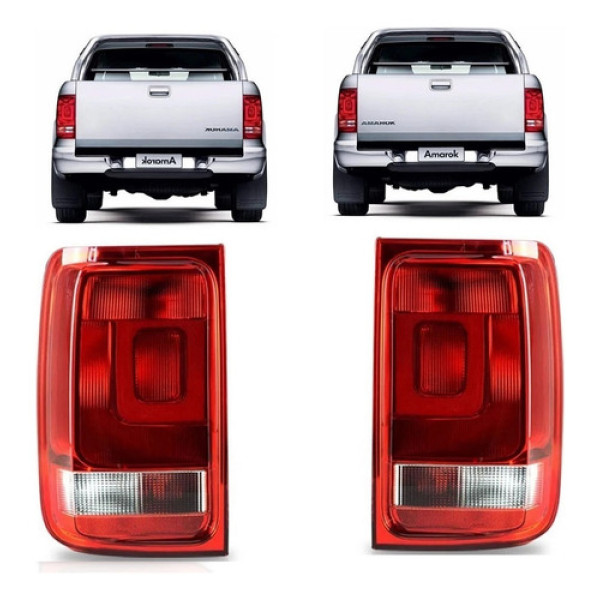 Par De Lanterna Traseira Amarok 2010 2011 12 2014 15 2016