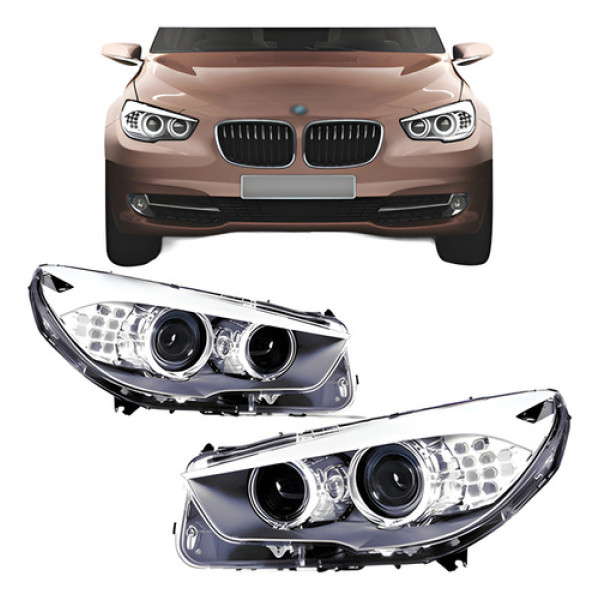 Par Farol Para Bmw Serie 5 11 12 13 14 Eletrico C/ Motor Led