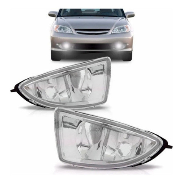 Par Farol Milha Auxiliar Civic 2004 A 2006