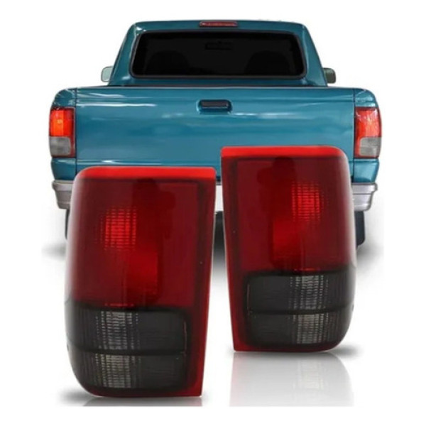 Par Lanterna Traseira Ford Ranger 1993 94 95 96 1997 Fume