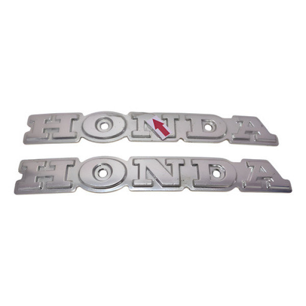Par Emblema Tanque Honda Cb 400 (sem Cor) Detalhes 54427 Sem Cor