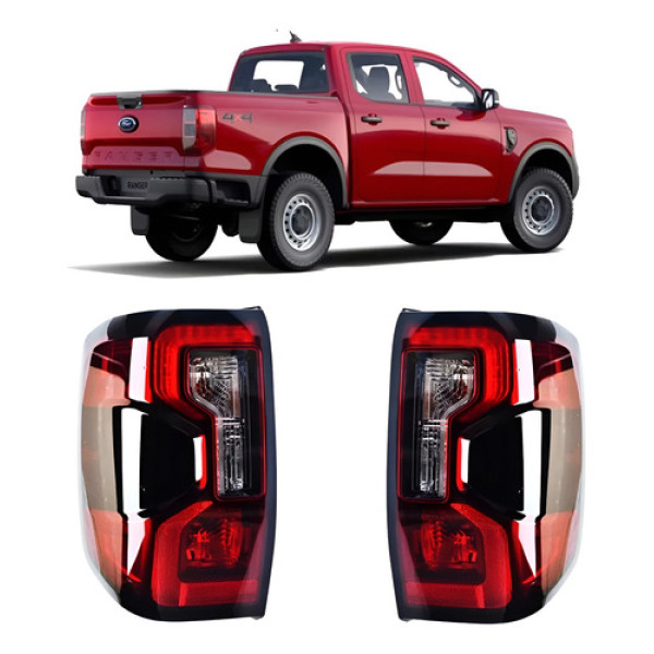 Par Lanterna Traseira Ford Ranger 23 24 25 Cd Limited Led Ambos Lados