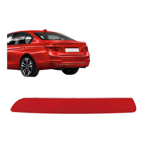 Refletor Parachoque Para Bmw Serie 3 Sedan 2016 2017 2018