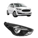 Farol Ford Ka 2019 2022 Mascara Negra Manual Lado Direito