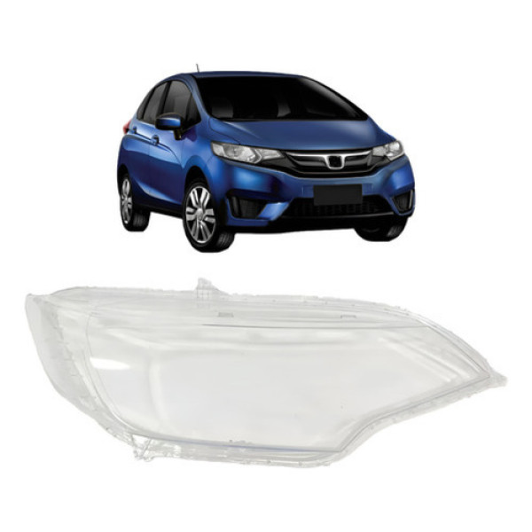 Lente Farol Para Honda  Fit 2014 2015 2016 17 18 19 20 2021