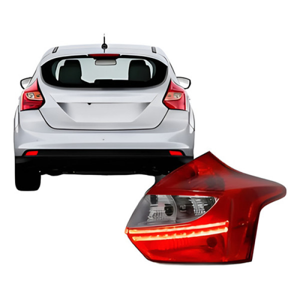 Lanterna Traseira Lado Ford Focus Hatch 14 Á 15 Titanium Led