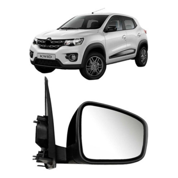 Retrovisor C/ Controle E Capa Texturizada Kwid 2017 A 2023